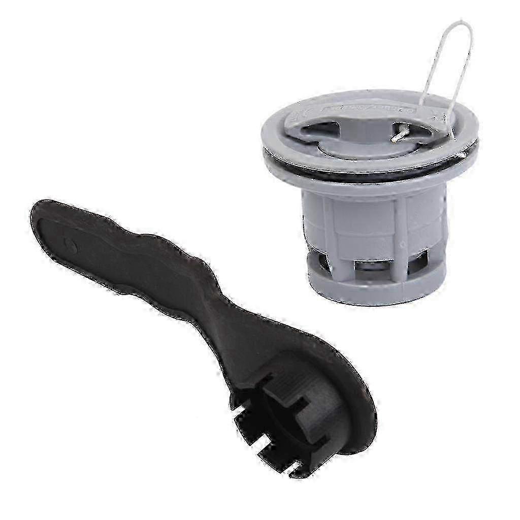 8-Groove Double Seal Air Valve with Wrench for Inflatable Boat, Raft, Kayak Accessories hwy