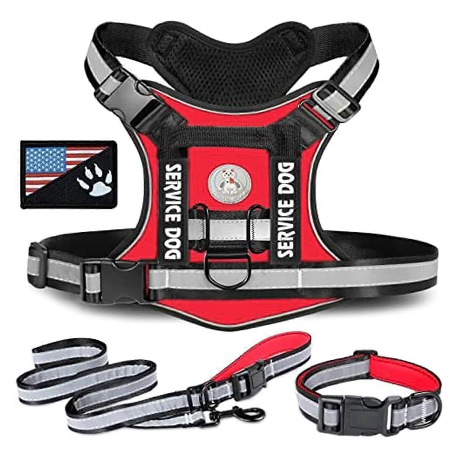 Tacticals Dog Harness No-Pull Adjustable Chest Strap for Walking Outdoor Activities Quick Release Design