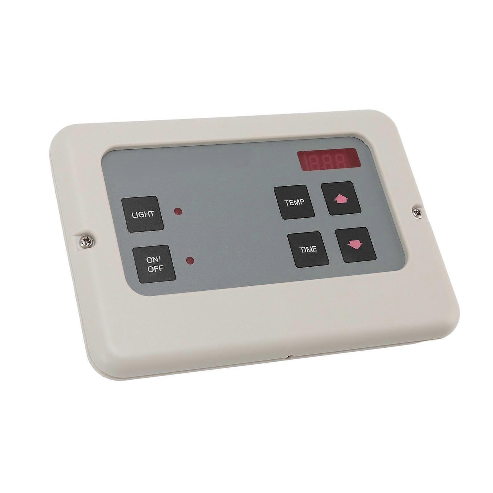 Sauna Room Temperature Controller Wall Mount Wet Steam Generator Controller for Household White