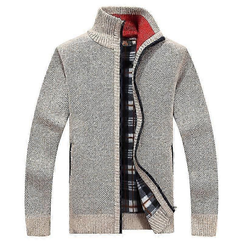 Pull décontracté zippé pour homme, grande taille