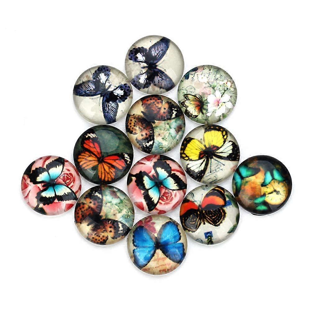 Craft Projects Decorative Material With 25MM Mixed Color Circular Patch For DIY Jewelry Making 20Set