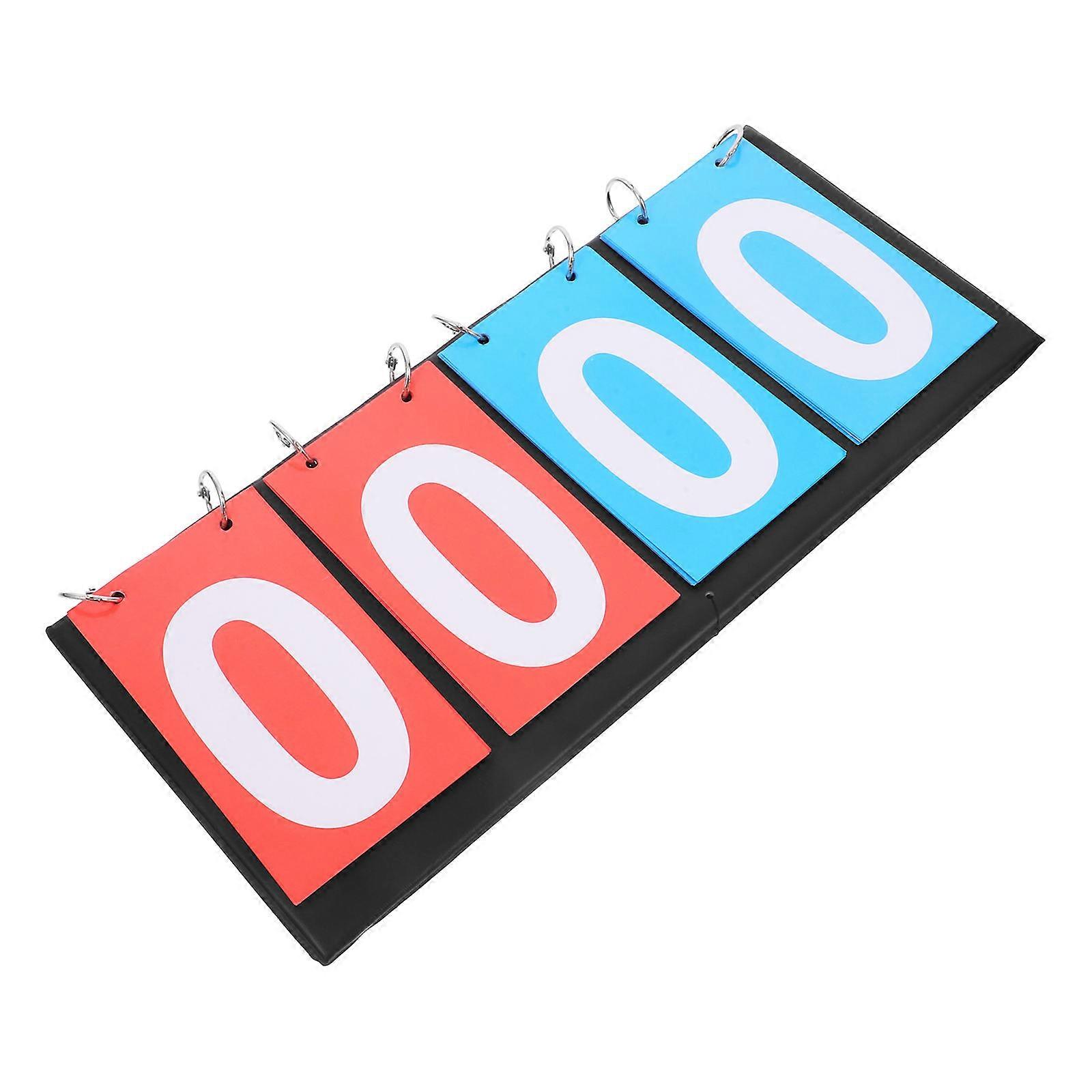 Portable Scoreboard Flipper Tabletop Sports Score Keeping Solution for Competitive Sports 36.4 x 16.3 cm 1Pcs