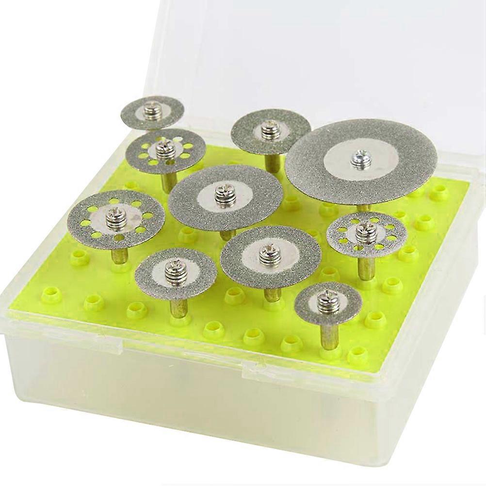 10 in 1 Mini Cut Off Wheel Gemstones Glass Rotary Tools Set