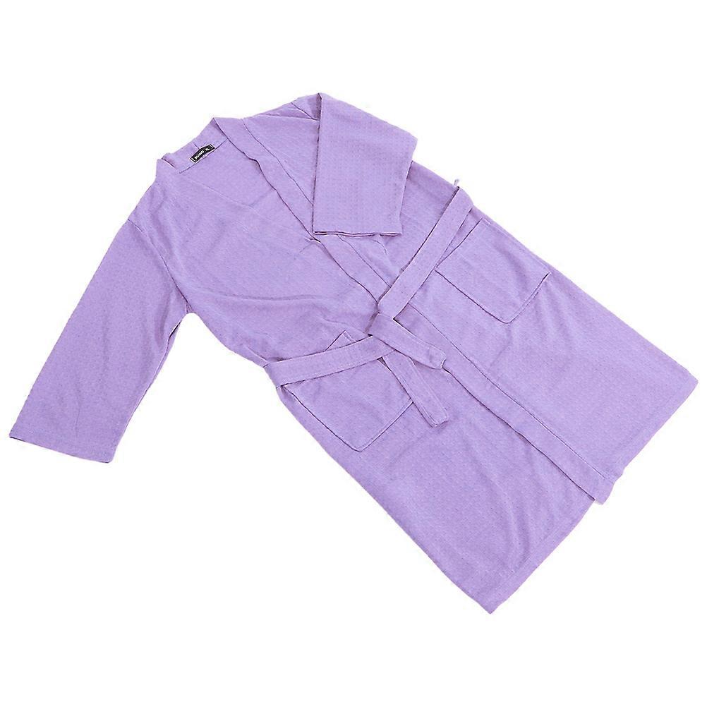 Absorbent Bath Robe Long Bathrobe Simple Design Travel Use 1Pack