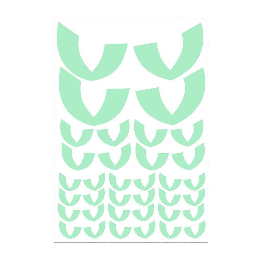 Fluorescent Wall Stickers With Carved Design For Halloween Suitable For Children's Rooms Light Green Luminous 1Pack