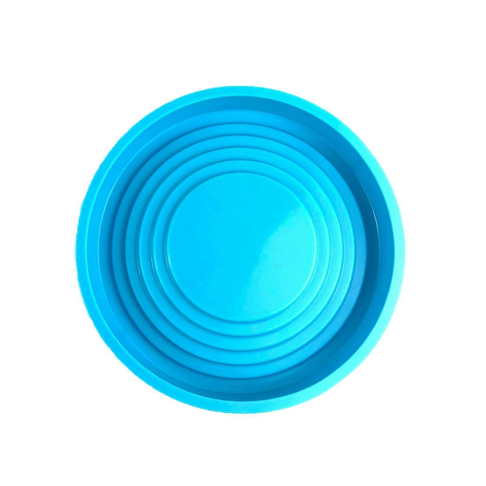 2025 DIY Storage Tray Mould Simple Geometric Shape Plate Resin Casting Mould DIY Coaster Tool DIY Background Plate Mold Blue