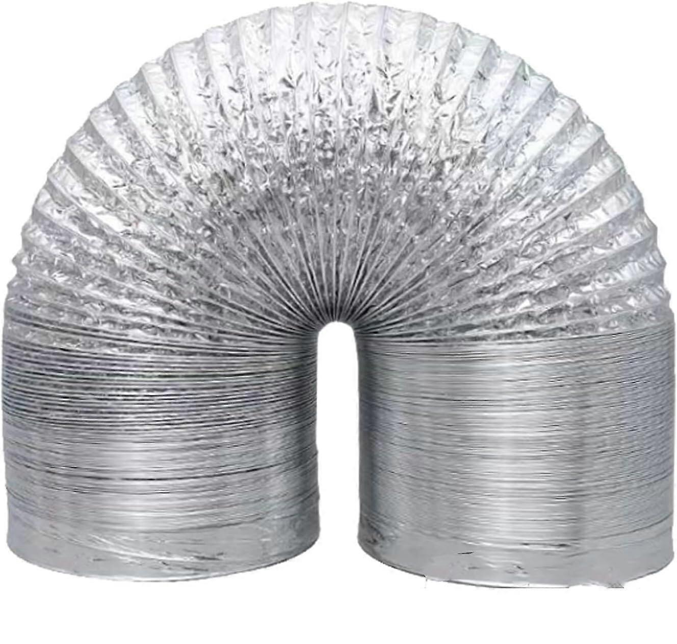 Aluminium-Abluftkanal 120mm x 2m Flexibles Belüftungsrohr für Ventilationssysteme und Abluftanlagen