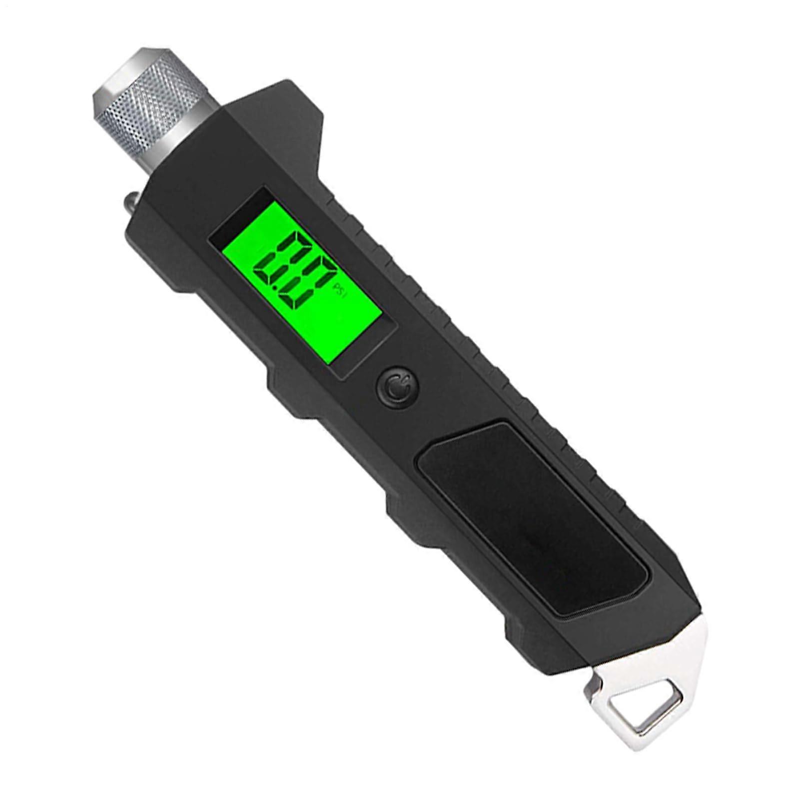 Tire Pressure Gauge, Backlit Manometer for Bicycles and Vehicle Maintenance | Non-Slip Grip and Accurate Readings