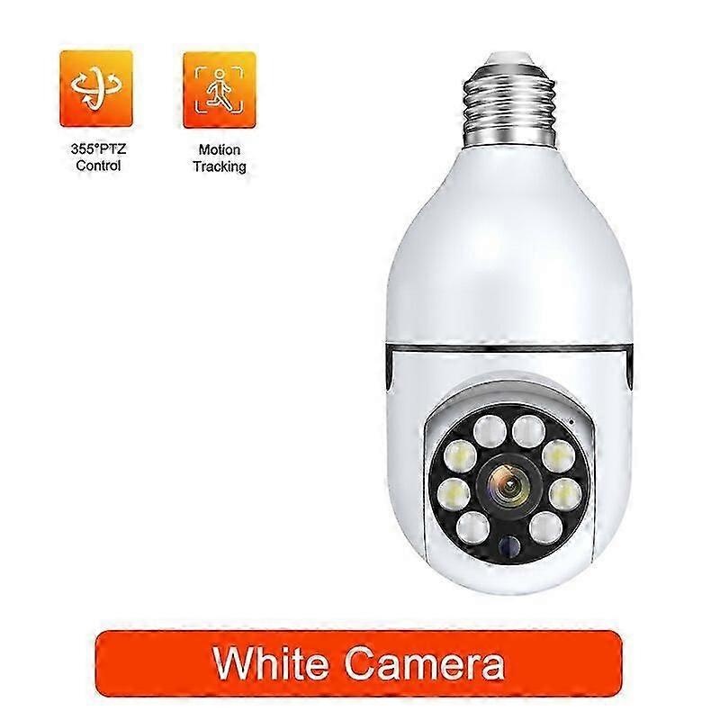 Wifi E27 Bulb Surveillance Camera Wireless Night Vision HD Automatic Human Tracking  Security Baby Monitor Zoom Full Color VideoSecurity Monitors & Re