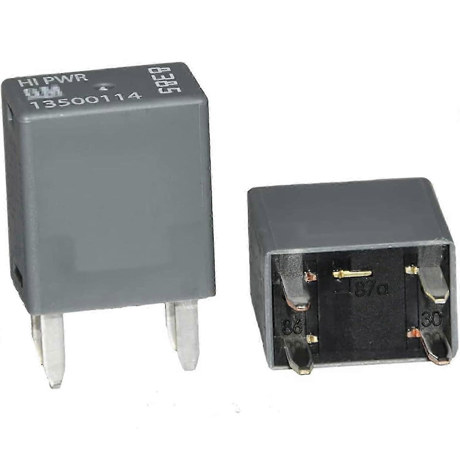 2 Pack High Power 4 Pin Fuse Box Relay - Compatible For Gm (part #13500114/8385)-Good