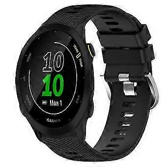 Für Garmin Forerunner 55 20 mm einfarbiges Uhrenarmband aus weichem Silikon