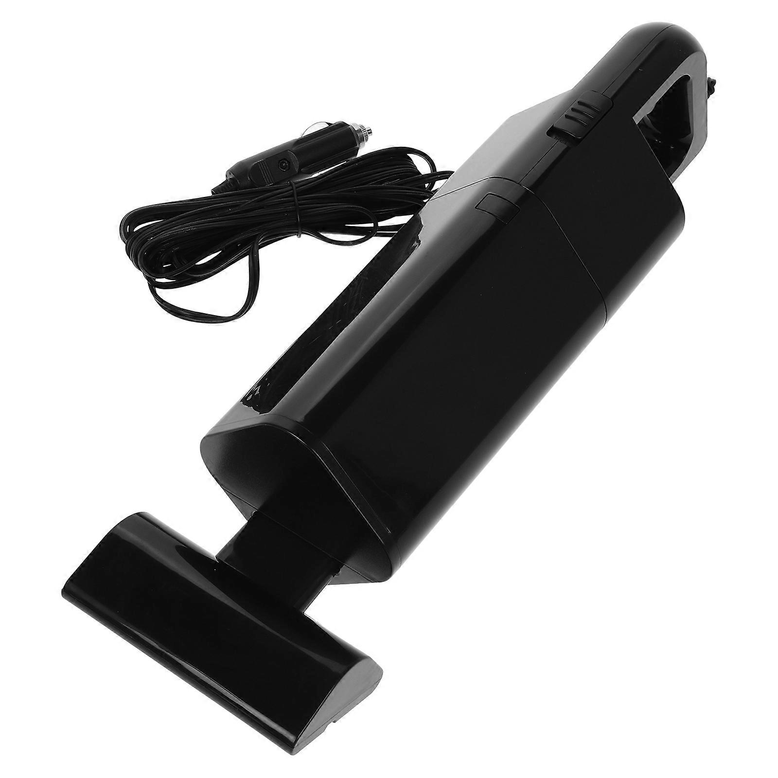 Portable 120W Car Vacuum Cleaner for Dry and Wet Use ABS Black High Power 1 Set