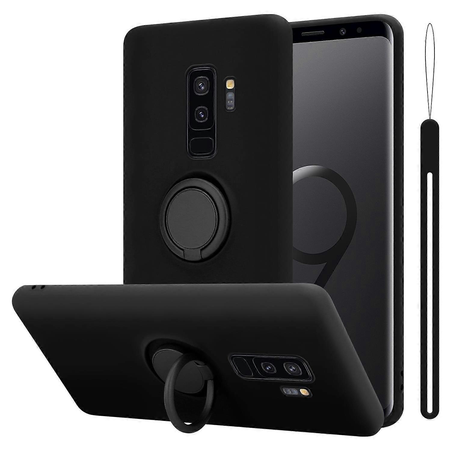 Capa Protetora de TPU para Samsung Galaxy S9 PLUS - Design Líquido com Anel