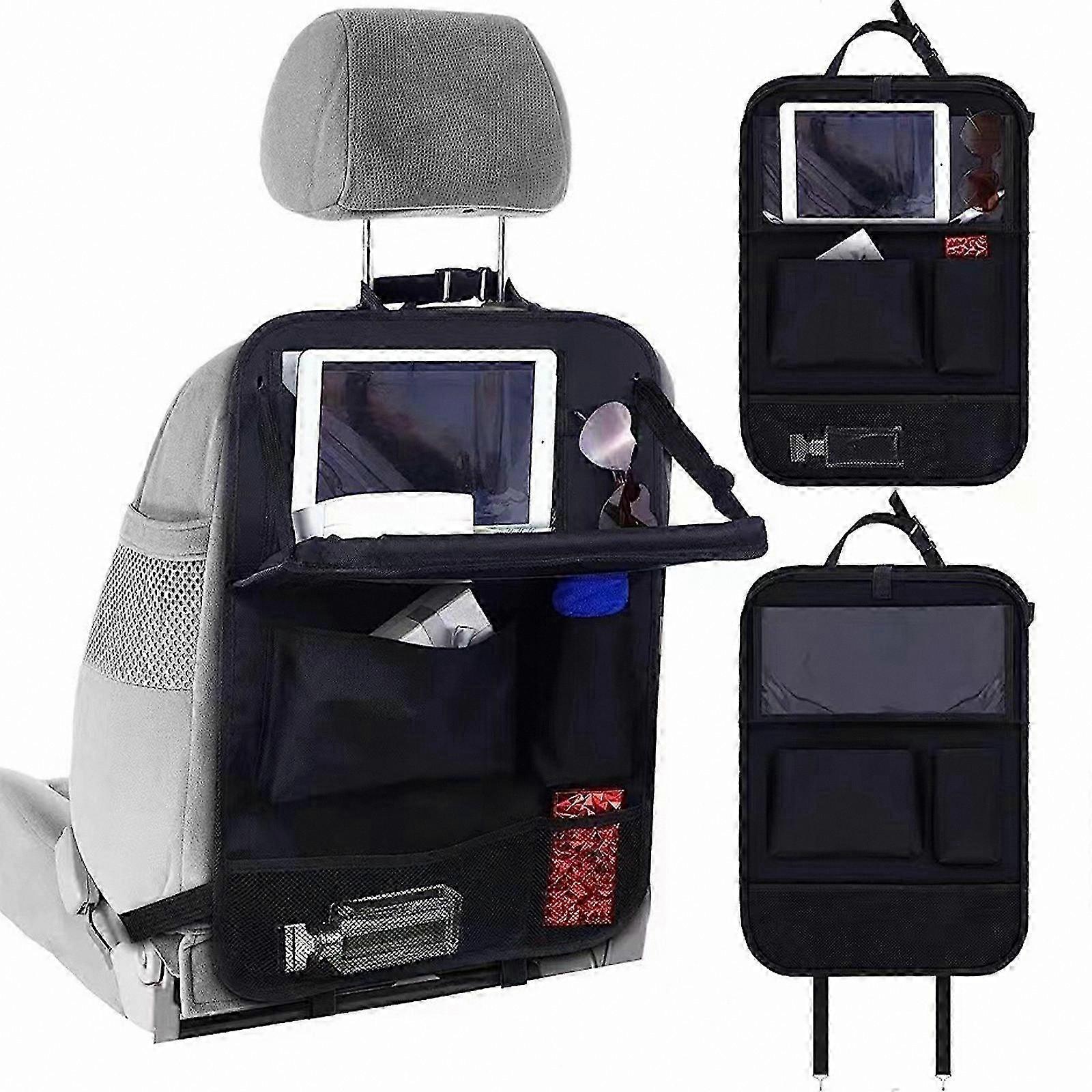 Multi-Pocket Seat Back Organizer with Tablet Holder for Kids