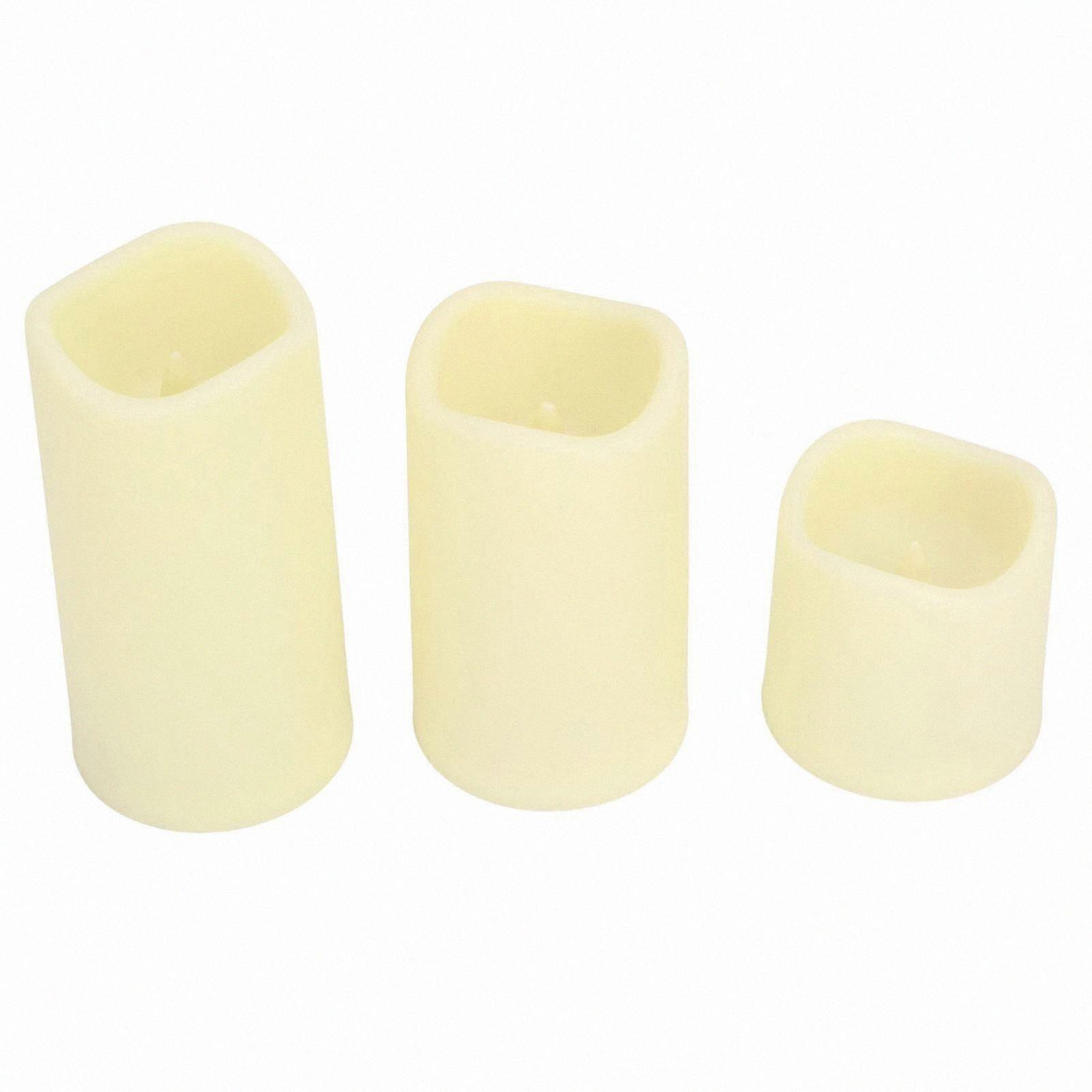 RGB Flameless LED Candles, 3-Pack with Remote Control, Multi-Mode Timer Function for Home Decor and Events