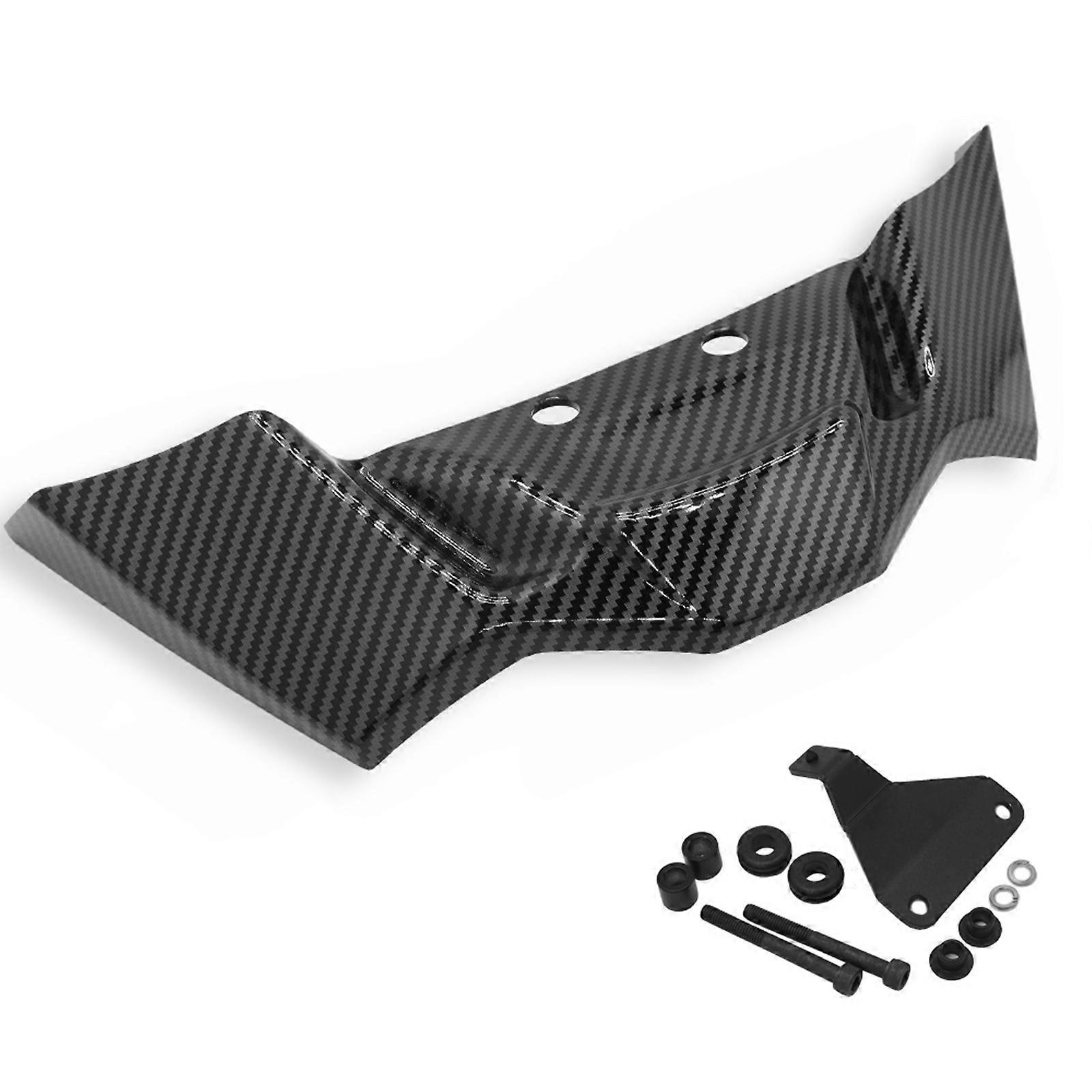 Sporty Front Wing Fairing Kit Easy Install Motorcycle Front Wing Motorcycle Modification Part for Bike S1000R M1000 Carbon pattern