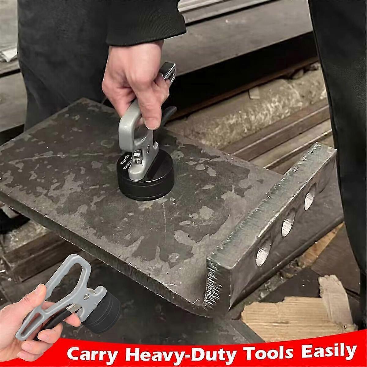 Magnetic Lifting Handle, Heavy Duty Magnet Lifter, Manual Release Tool for Metal Objects
