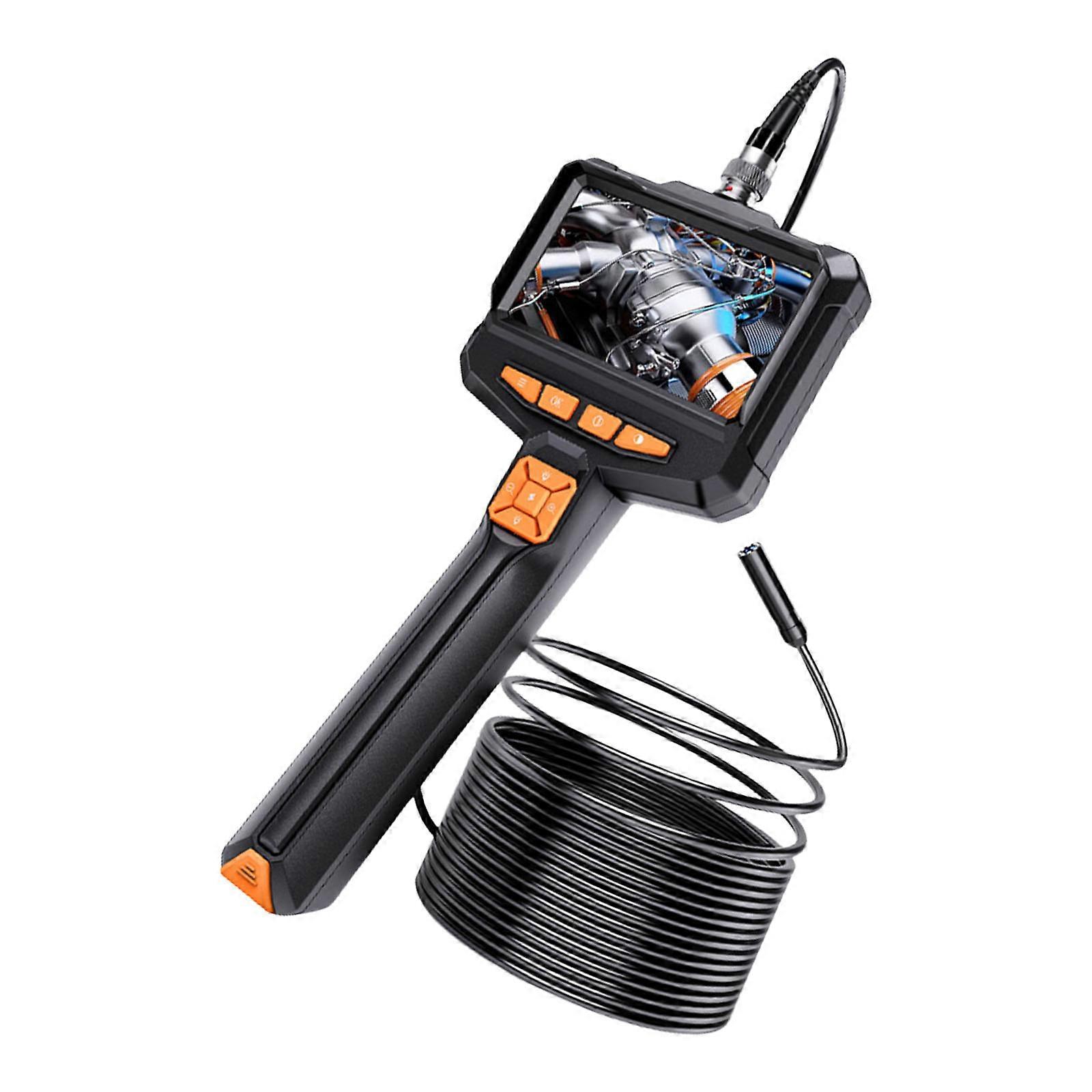 Professional Portable 100W Pixel Industrial Endoscope IP67 Waterproof Design 5M Rigid Cord 1080P High Resolution Imaging Multicolor