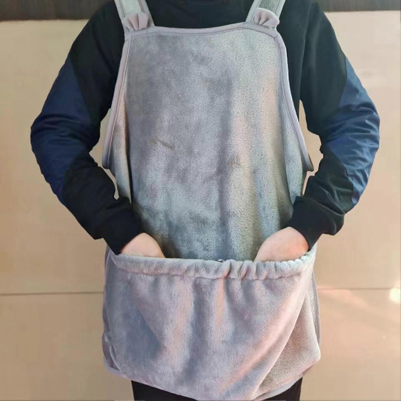 Soft Breathable Cat Carrier Apron 60x70cm Adjustable Sling