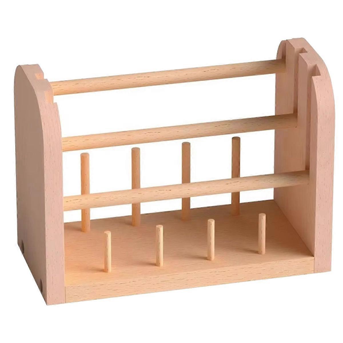 Træspoler Holder Stativ Aftagelig Hæklet Garn Holder Rack