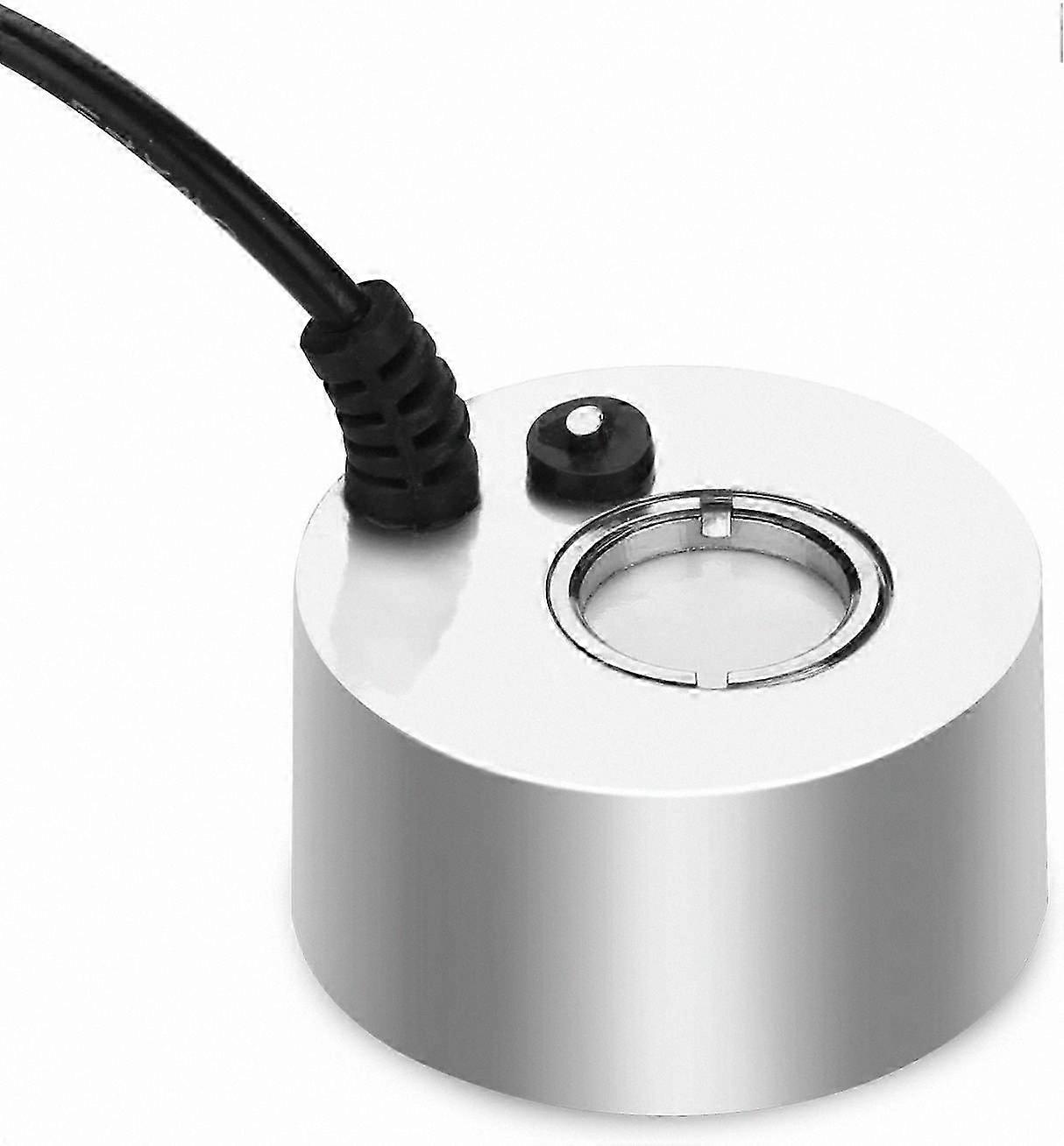 24V Metal Ultra Misting Device for Pond, Aquarium, Garden, Halloween with EU Plug (Silver)