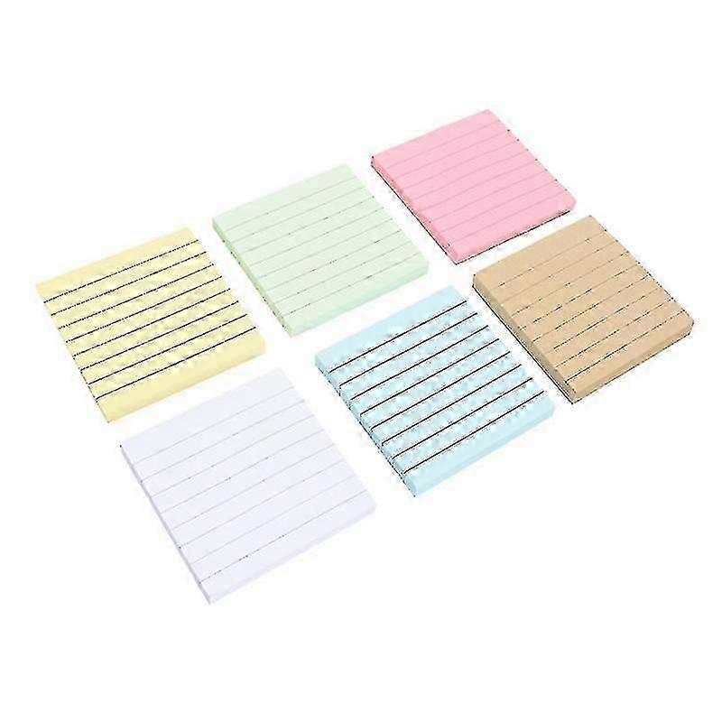 7.5X7.5cm Assorted Color Sticky Notes 12pcs Self-adhesive Notepads Office School Note Pads Sticky Me