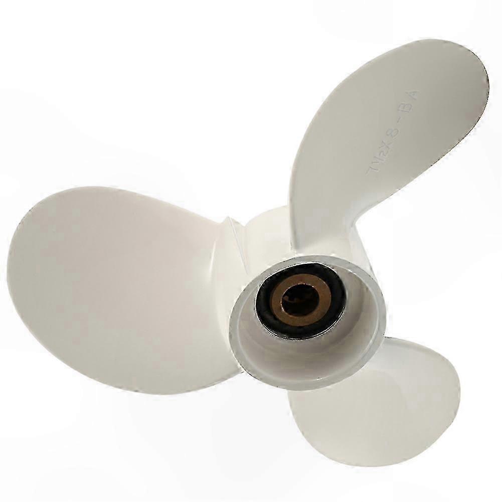 Aluminum Outboard Propeller for 4HP & 5HP Motors - 7.5 x 8 BA 3-Blade with Noise Reduction Technology
