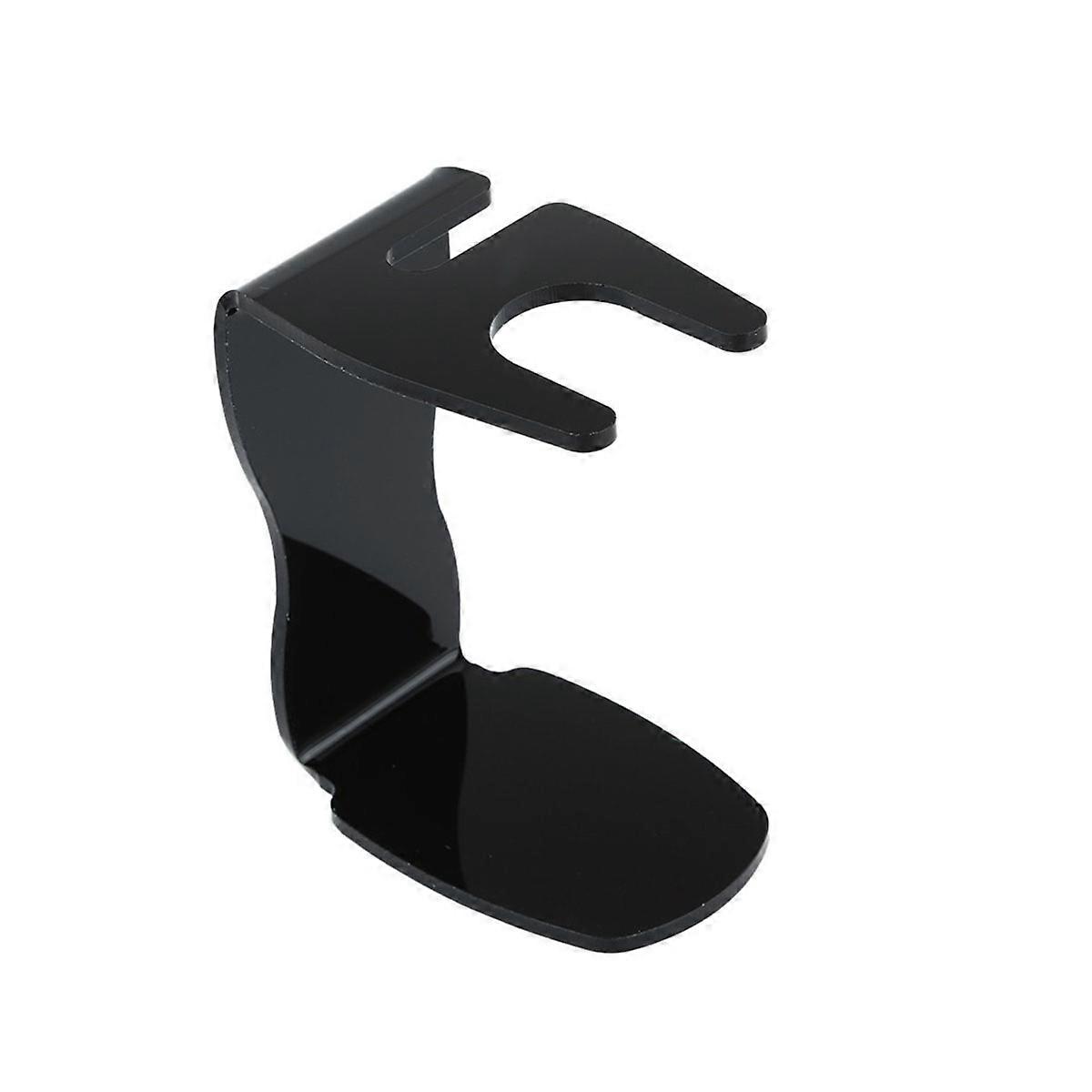 Black Acrylic Shaving Brush Stand with Holder and Bowl for Shaving Keeps Bathroom Tidy 4.7 Inches