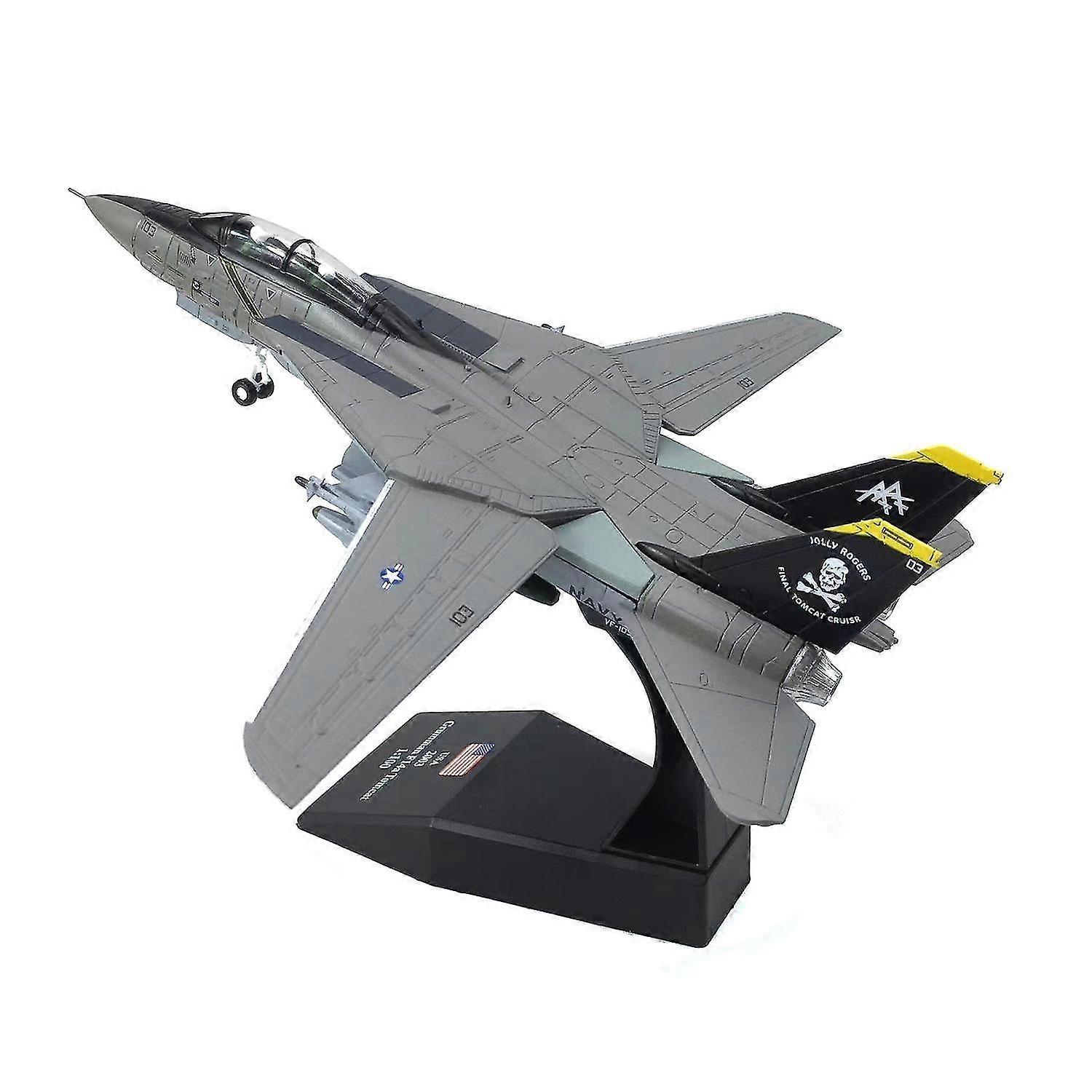 F-14 Tomcat Fighter Simulation Alloy Aircraft Model