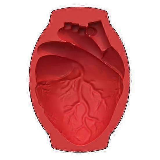 Halloween Human Heart Shape Silicone Cake Molding with Enhanced Realistic Design - Reusable and Easy Cleaning
