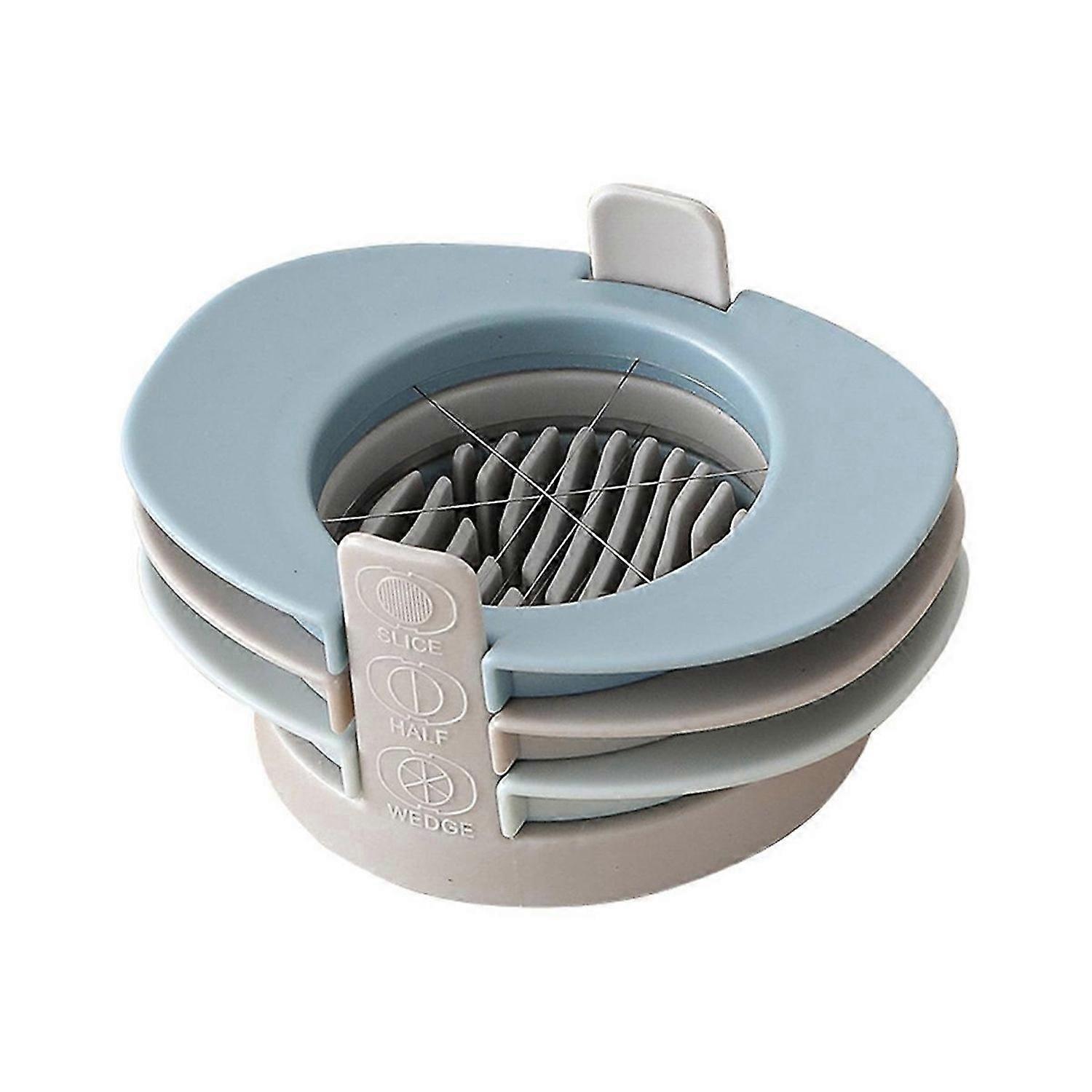 Egg Slicer, 3 in 1 Egg Cutter, Cut Eggs Into Thin Slices Wedges- D