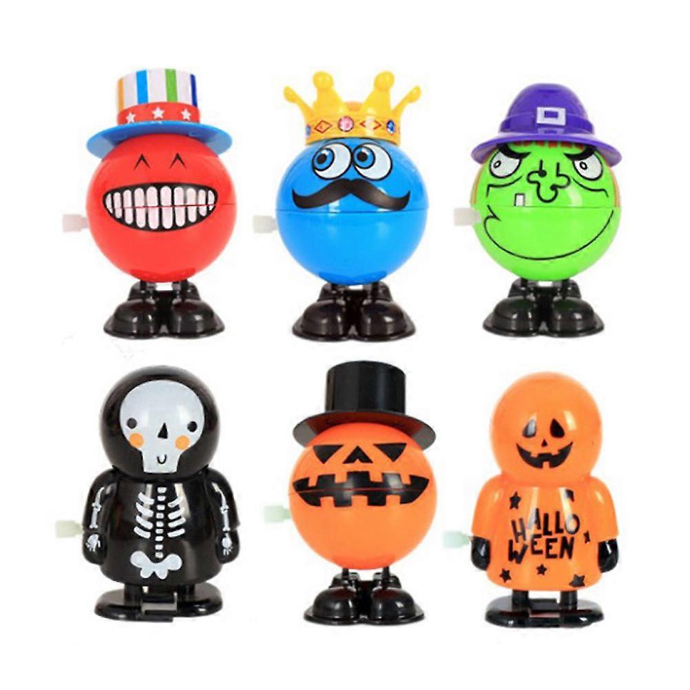 Cartoon Jumping Toys 6Set For Halloween Assorted Color Entertainment For Children