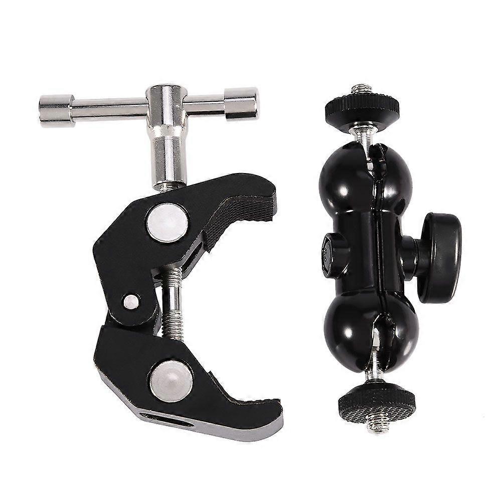 Multi Function Ball Head Adapter Arm Mount with Adjustable Clamp Accessory for Cameras