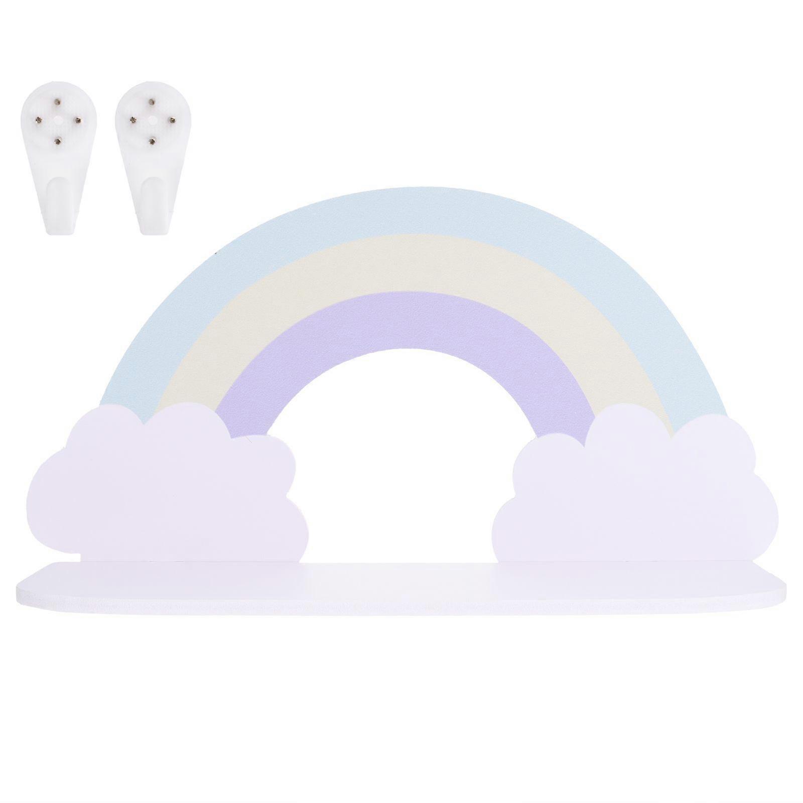 1Pc Nordic Style Wall Hanging Pendant Colored Clouds Design Wall Shelf