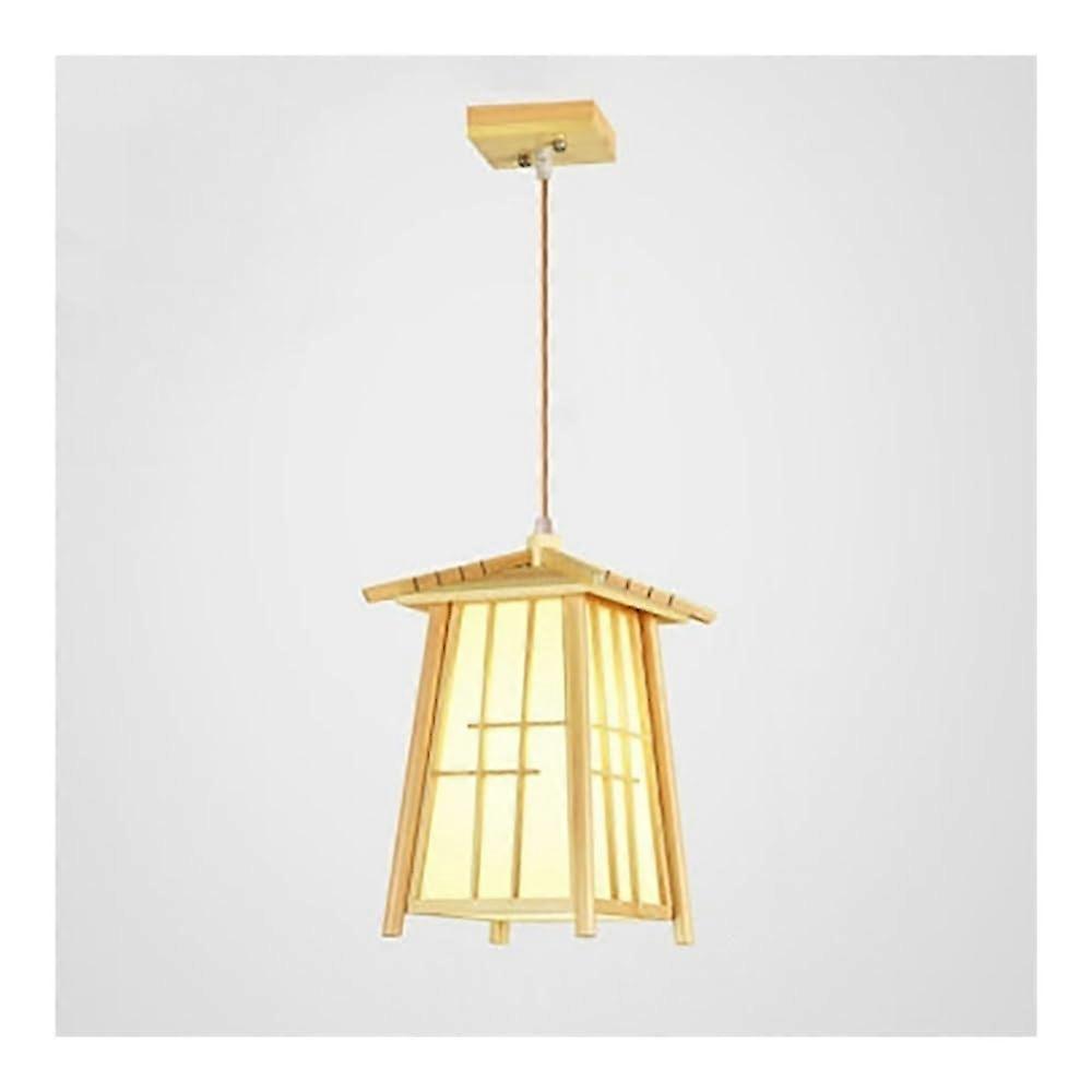 Chandeliers Modern Wood Pendant Lantern  Hanging, Height Adjustable, Interior Decoration, Rustic Style