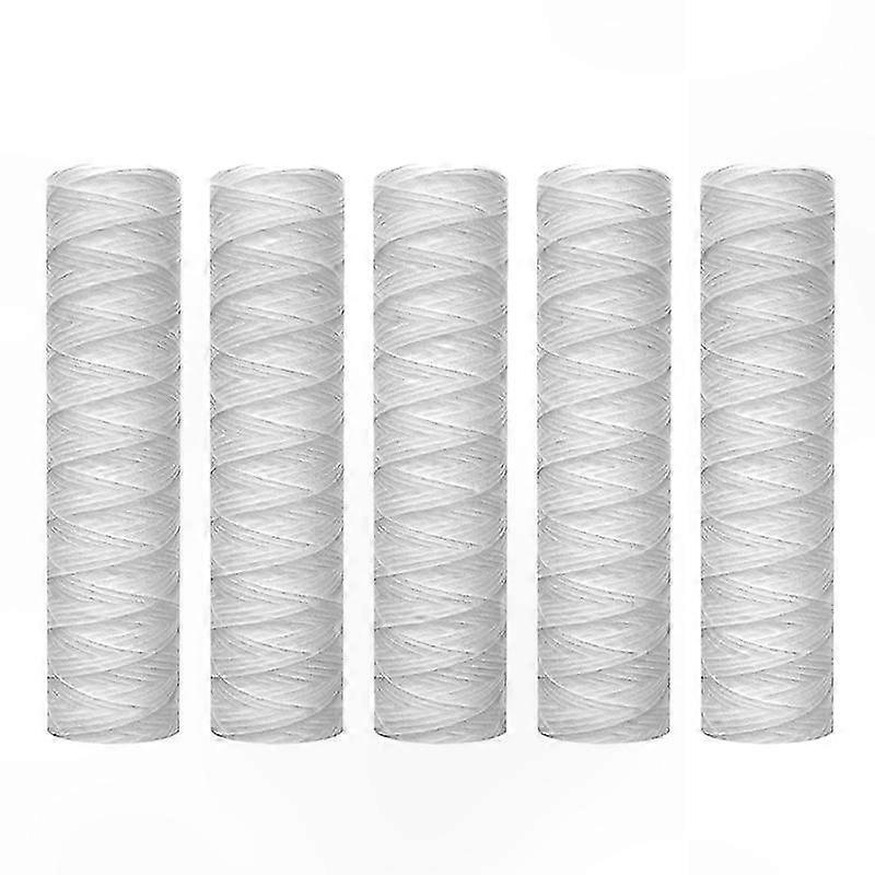 10 Inch x 2.5 Inch String Wound Sediment Water Filter Cartridge for Universal Use