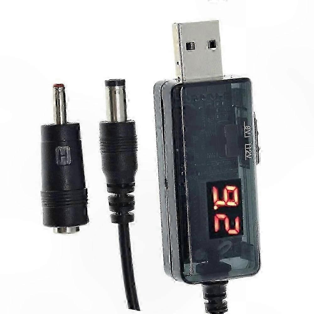 DC 5V to 9V 12V USB Power Step-Up Adapter Cable Converter