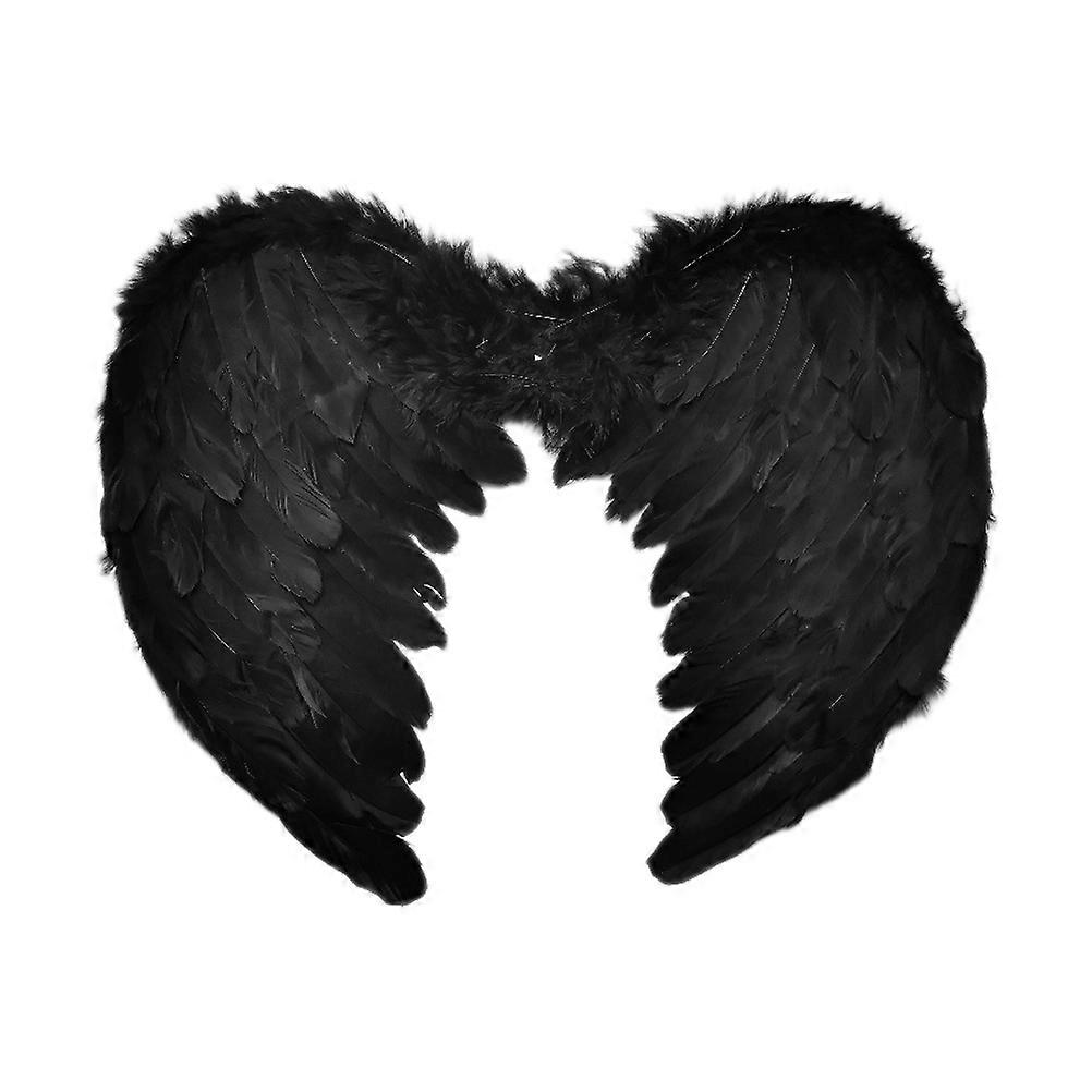 Christmas Plume Wing Toy for Party Adornment Black