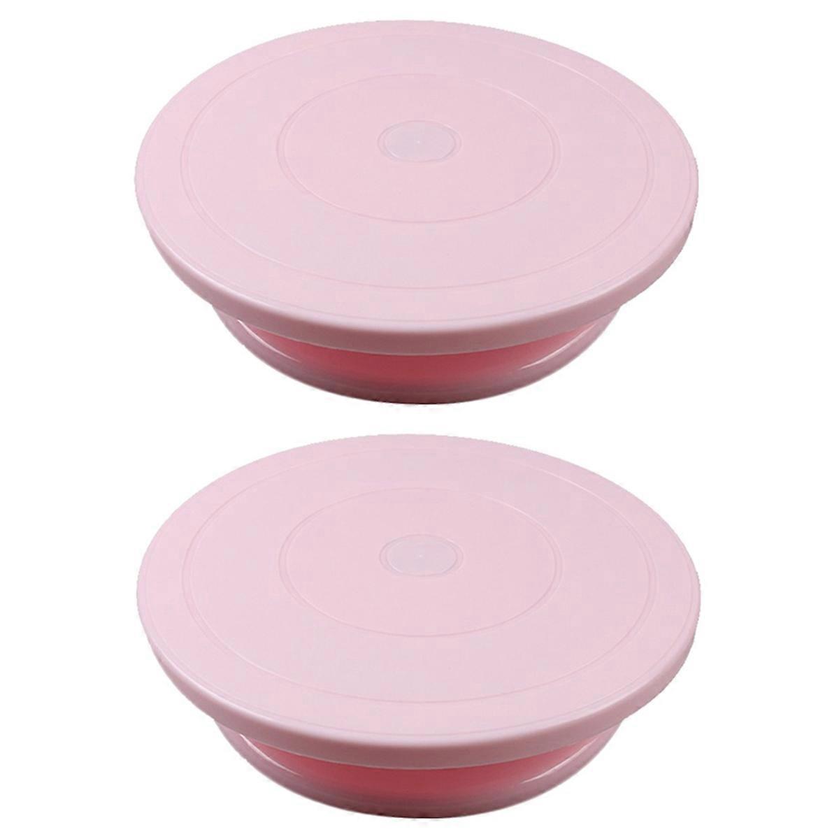 cake decoration decorating turntable pink