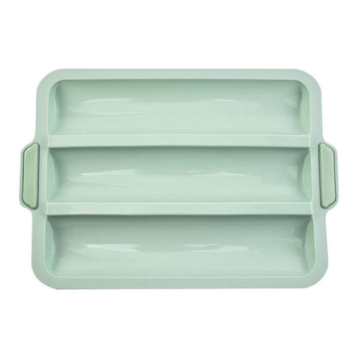 Silicone Mold Baking Nonstick Cake Mold,3-Grid Cake Mold