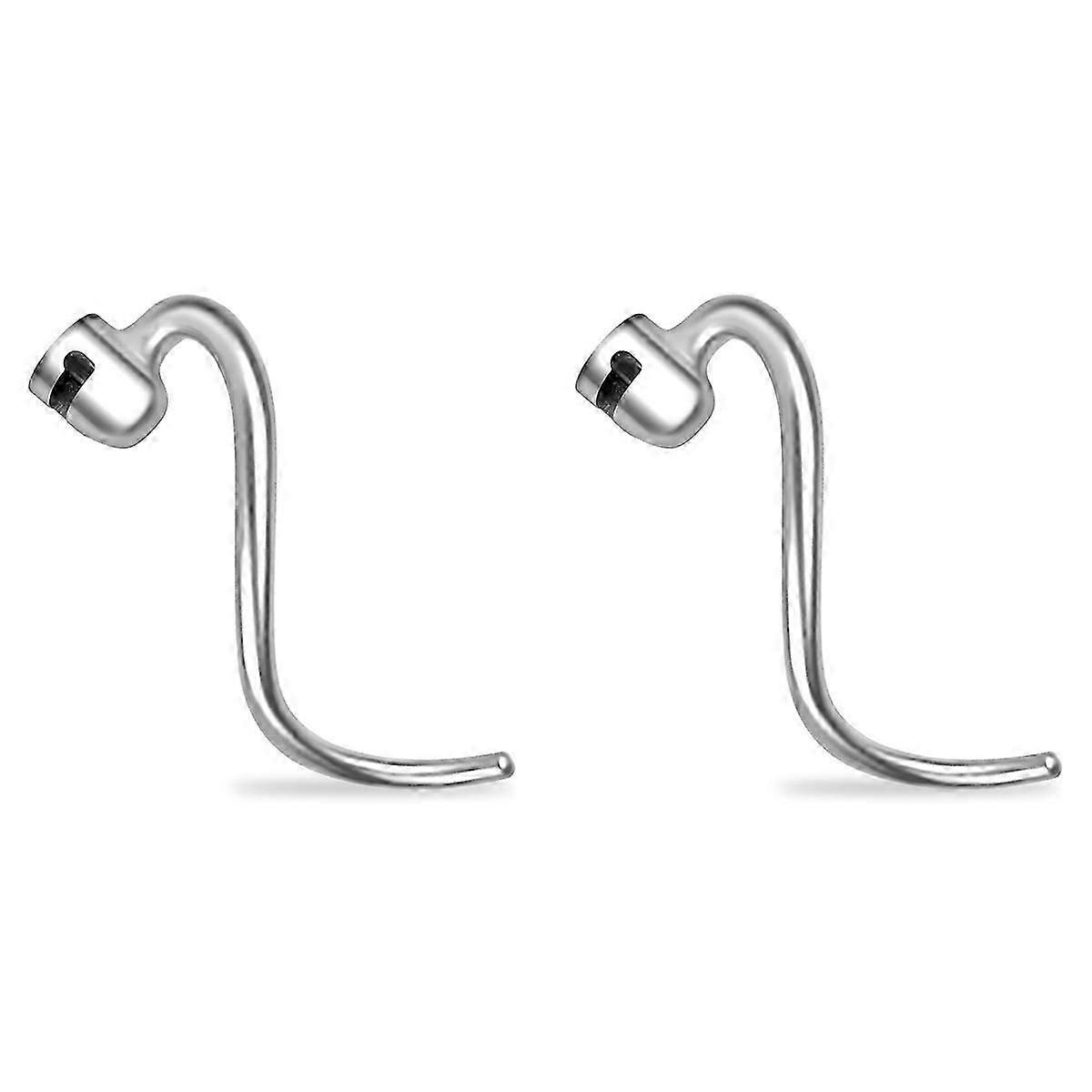 2X Dough Hook for 5QT Lift and 6QT Stand Mixer, Mixer Dough Attachment, Dishwasher Safe