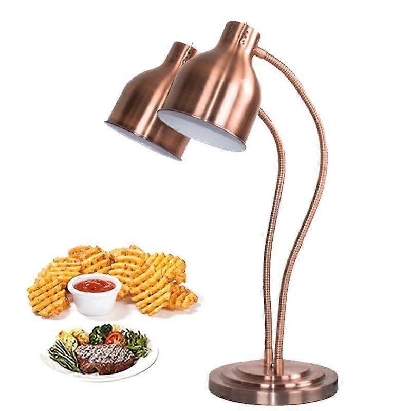 Food Warmer Lamp With Universal Hose, Double Head, Adjustable Angle, Gear Switch, For Commercial Kitchen Use (Color: C)