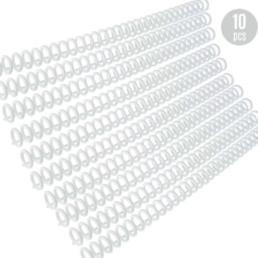 KW-trio 10pcs Plastic 30-Hole Loose Leaf Binders Ring Binding Spines Combs 85 Sheets Capacity for DIY Paper Notebook Album Office School Supplies