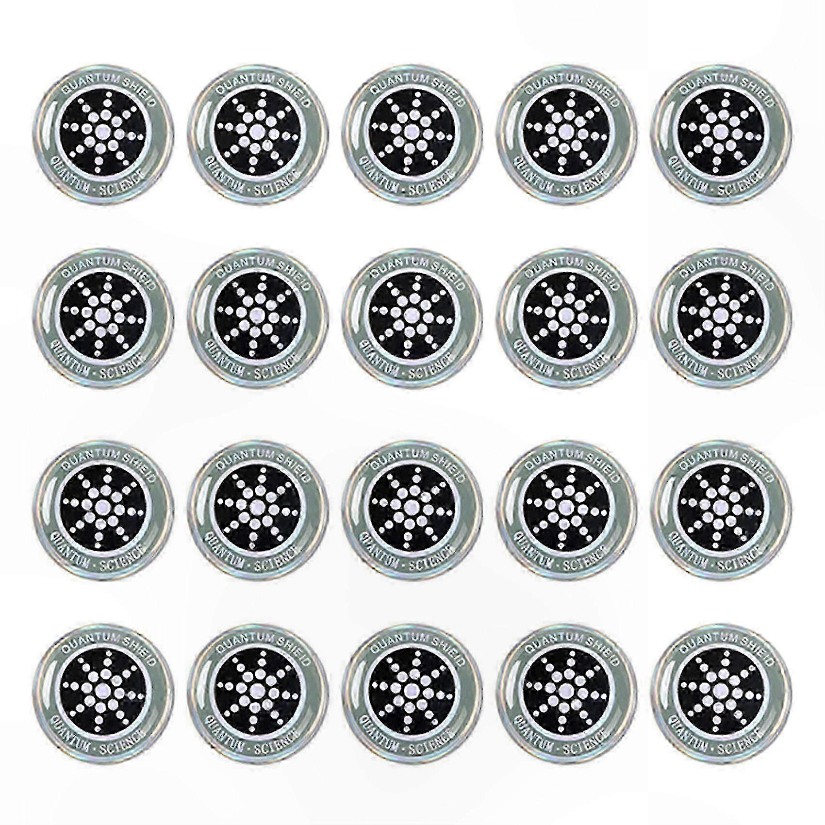 20-Pack EMF Shielding Stickers for Cell Phones, Laptops, and Electronics Devices Radiation Protection Solution