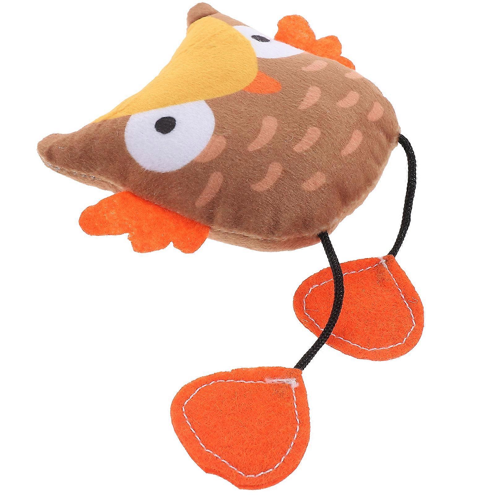 Cartoon Catnip Toy Plush Cat Teasing Toy Interactive 2Pcs for Cats