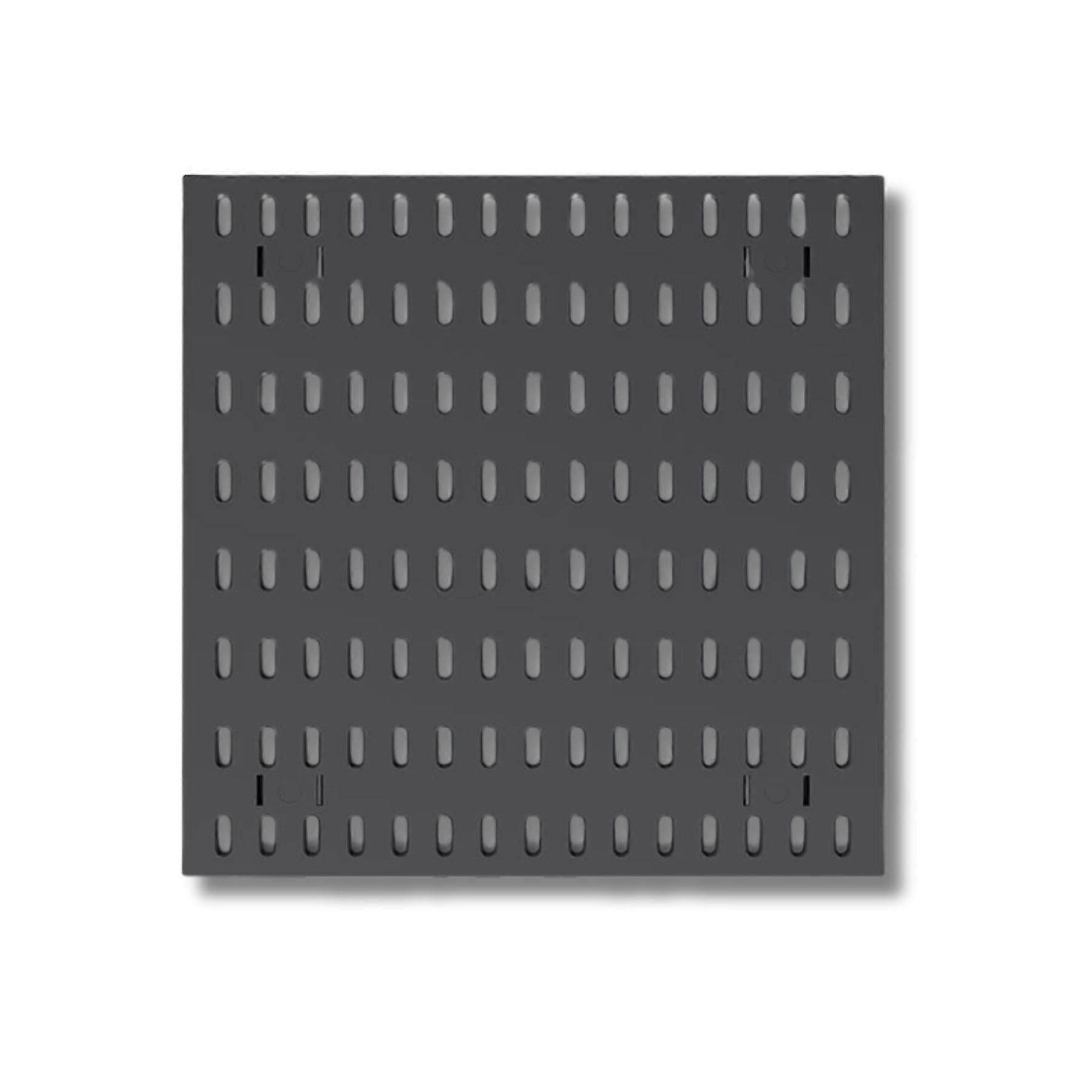 Wall Organiser Pegboard Combination 30x30cm Black, Wall Mounted Storage, Pegboard, Plastic Display Boards Compatible