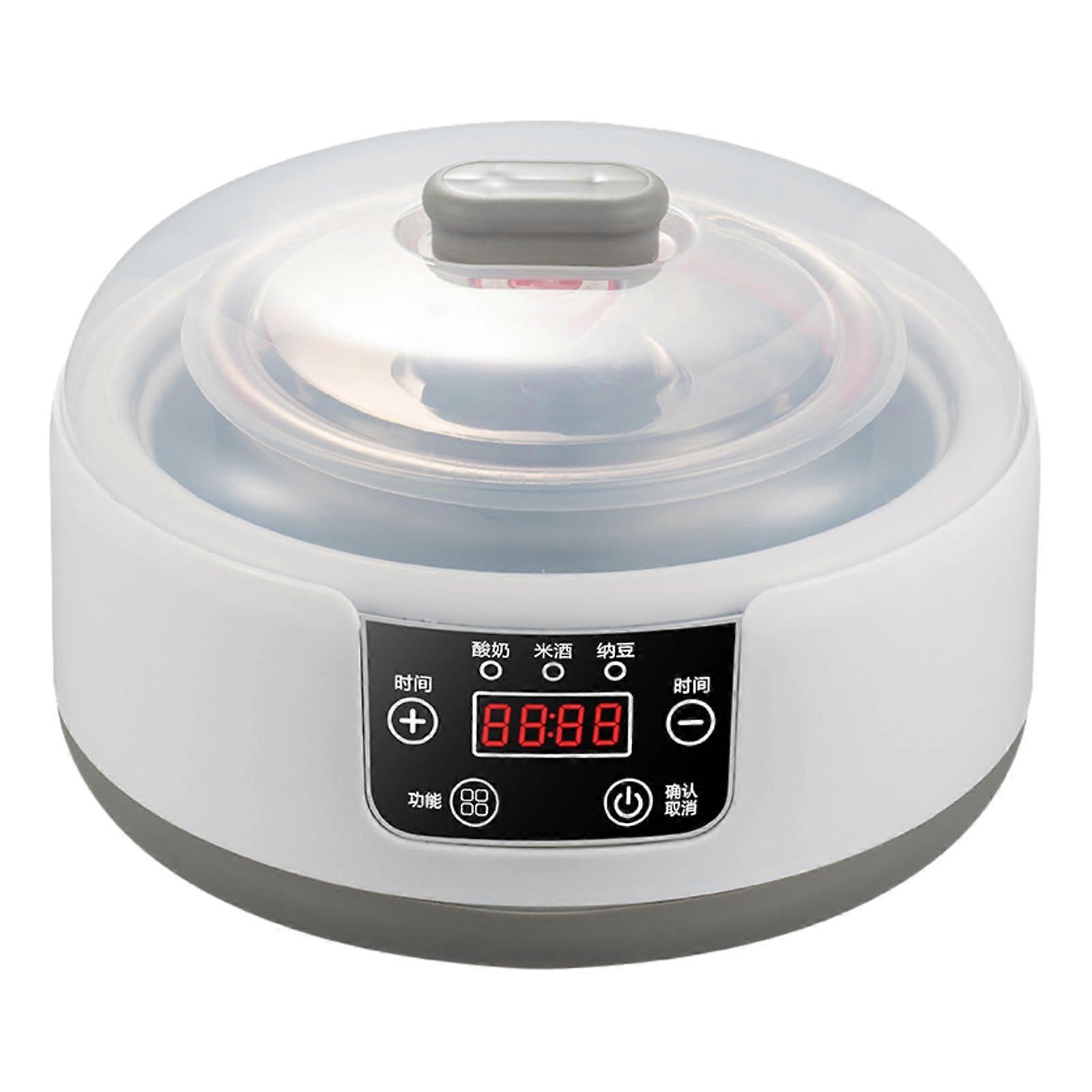 Yoghurt Maker Automatic Display, MultiFunction Electric Yoghurt Machine With Timing Control, For Natto And Rice Wine