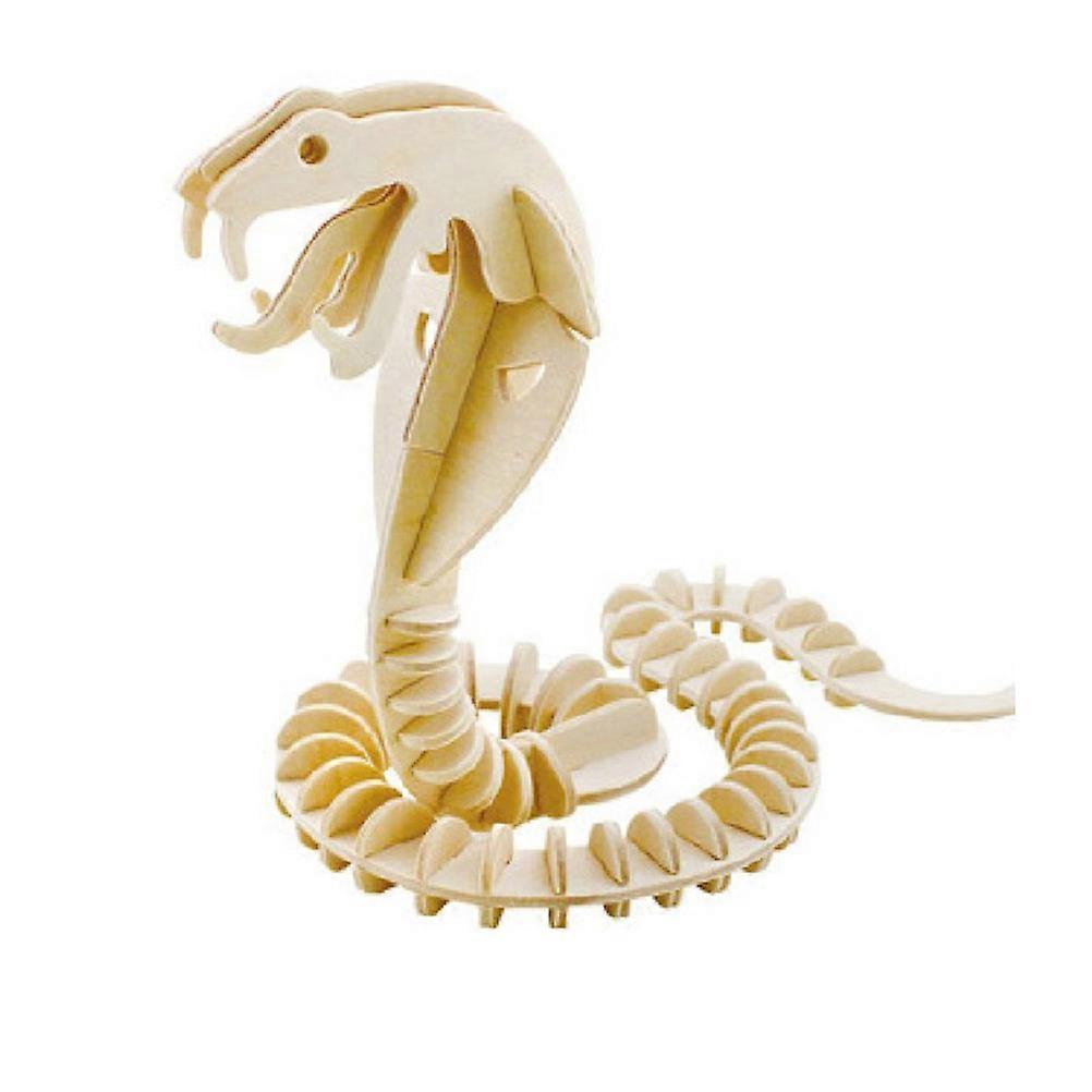 Educational Toy Wooden for 2Pcs DIY 3D Assembly Jigsaw