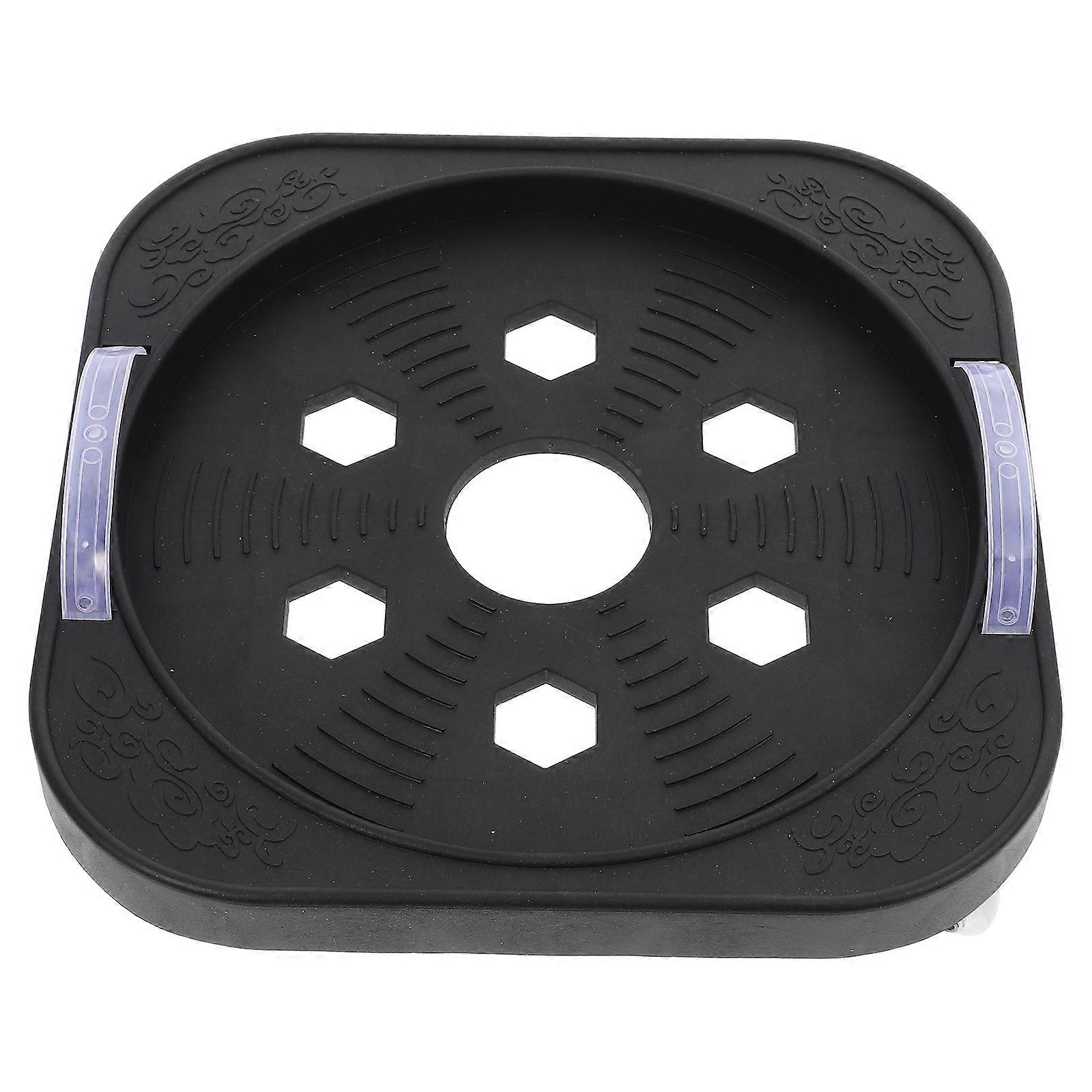 Plant Stand With Wheels 3Pcs Square Tray For Bonsai And Flowerpot Mobility 30.00X30.00X6.50CM Scratch Resistant