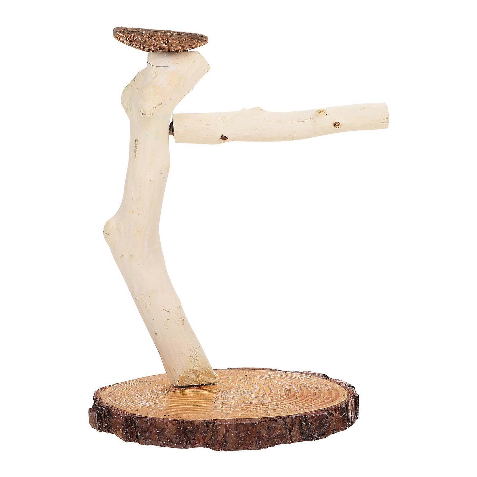 Bird Playstand Wood Perch for Pet Exercise and Chewing 2Pcs